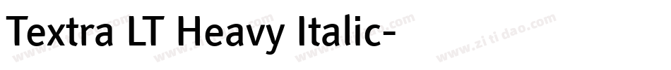 Textra LT Heavy Italic字体转换